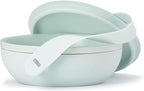 W&P Porter Ceramic Bowl Lunch Container w/ Protective Non-slip Exterior, Mint 1 Liter | Lid & Snap-tight Silicone Strap | Food Storage, Bento Box, Meal Prep | BPA-Free Ceramic