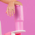 HydroJug Sport - Stainless Steel Tumbler with Straw, Vacuum Insulated, 32oz Leakproof Water Bottle, Ergonomic Design, Reusable, Dishwasher Safe, Rubber Base, Durable for Gym or Outdoors, Taffy