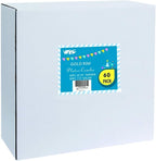 WDF 60PCS White Gold Plates Disposable - Gold Plastic Plates, Including 30-10.25inch Gold Dinner and 30-7.5inch Salad/Dessert for Thanksgiving