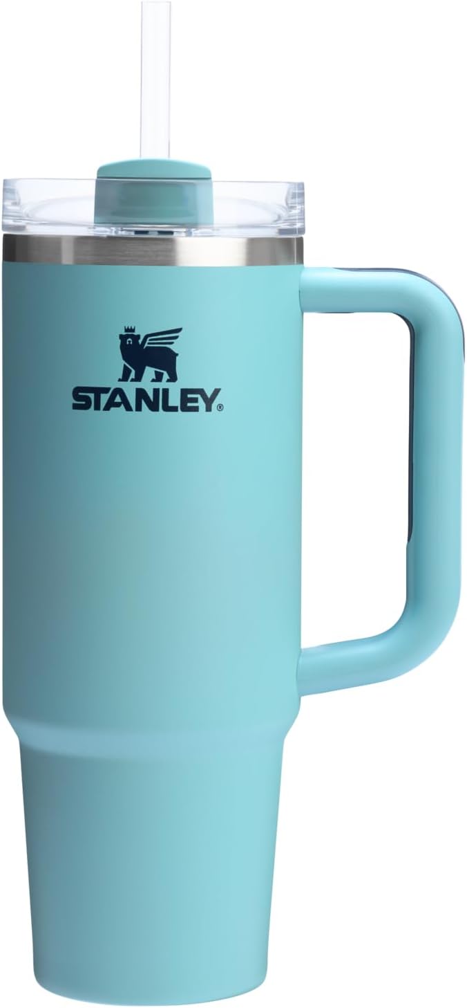 STANLEY Quencher H2.0 Tumbler with Handle and Straw 30 oz | Flowstate 3-Position Lid | Cup Holder Compatible for Travel | Insulated Stainless Steel Cup | BPA-Free | Agave