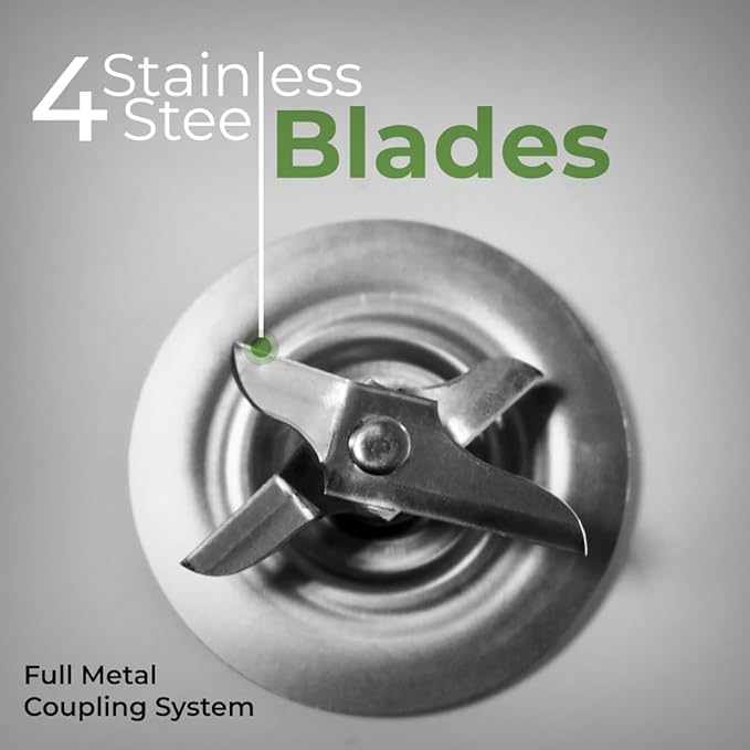 Koblenz 42 oz Plastic Jar Blender, 10 Speed and 2 Pulses, Countertop Blender with Stainless Steel Blades, Perfect for Shakes and Smoothies, 500-Watt Motor, White, LKM-5510 PB