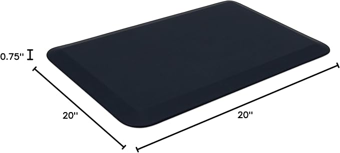 NewLife by GelPro Anti-Fatigue Designer Comfort Kitchen Floor Mat, 20x32”, Tweed Hydrangea Stain Resistant Surface with 3/4” Thick Ergo-foam Core for Health and Wellness