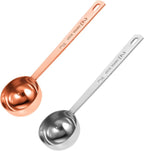 2Pcs 1/8 Cup Scoop, Stainless Steel 2 Tbsp Coffee Scoop with Long Handle,Suitable for Coffee Beans, Ground Coffee & Baking (30ml)