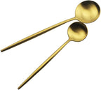 JASHII Luxury Gold Flatware, Silverware Sets, 20-piece Elegant Cute 18/10 Stainless Steel Silverware Set for Eating Home Kitchen Hotel Restaurant, Service Sets for 4 People, Dishwasher Safe