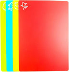 Flexible Cutting Board mats, Plastic Cutting Boards for Kitchen Cooking, Cutting board sheets for Meat and Vegetables, Dishwasher Safe Set of 4Pcs