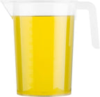 Restaurantware Measuring Cups, 1 Quart Pack of 10 Conical Spout Baking Measuring Cups, Liquid Scaling Vessels with I-Beam Handle, Embossed Graduations, Clear, Break and Crack Resistant for Baking