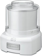 Cuisinart Ice Cream Maker Machine, 1.5 Quart Double Insulated Machine, Sorbet and Frozen Yogurt Maker, Ready in 20 Minutes, ICE-21P1, White