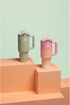 STANLEY Quencher H2.0 Tumbler with Handle and Straw 40 oz | Flowstate 3-Position Lid | Cup Holder Compatible for Travel | Insulated Stainless Steel Cup | BPA-Free | Lichen