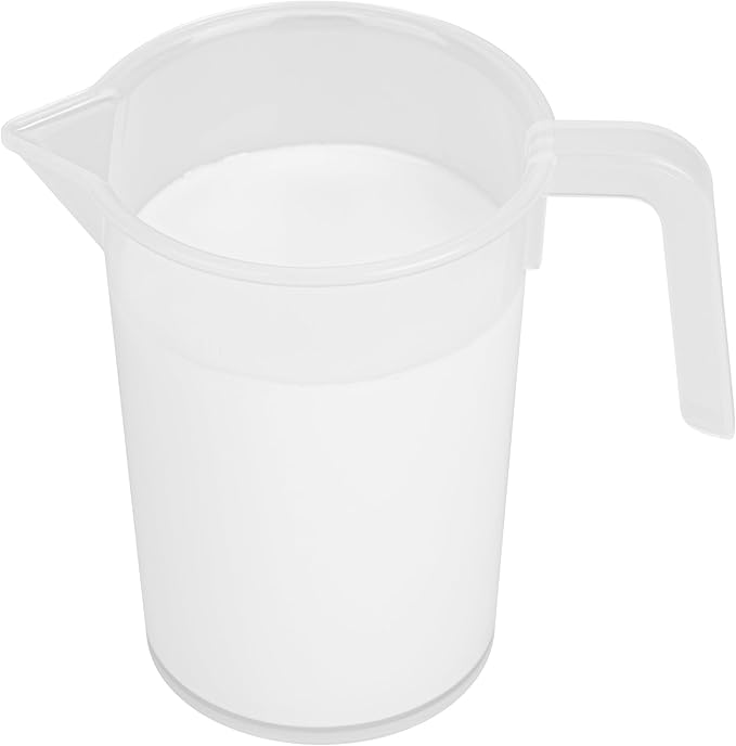 Restaurantware Measuring Cups, 8 Ounce Pack of 10 Conical Spout Baking Measuring Cups, Liquid Scaling Vessel with I-Beam Handle, Embossed Graduations, Clear, Break and Crack Resistant for Baking