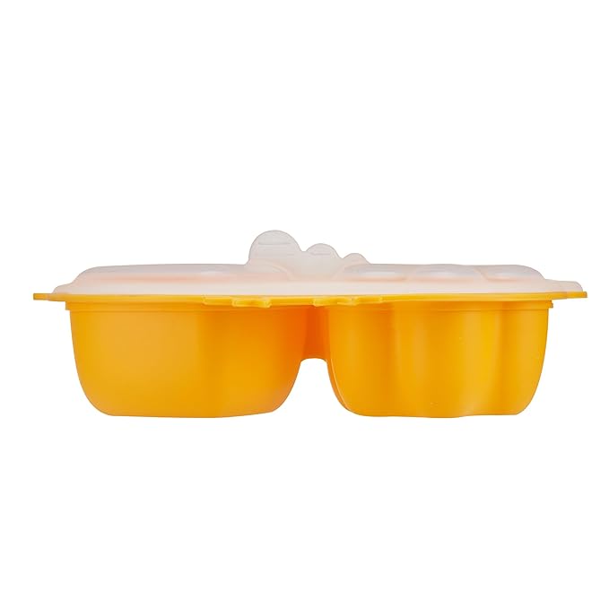 Innobaby Din Din Smart Silicone Chicken Steamer with Lid for Children, Yellow (SIL-CKS03)