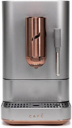 Café Affetto Automatic Espresso Machine + Milk Frother | Built-In & Adjustable Espresso Bean Grinder | One-Touch Brew in 90 Seconds | Steel Silver, 1.2 Liter, (C7CEBBS2RS3)