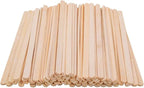 JoyRay Pack 100 5.5-Inch Bamboo Coffee Stirrers, Disposable Beverage Stirrers Sticks Eco Friendly Biodegradable Stir Sticks for Tea,Hot or Cold Beverages.(Glass not Included)