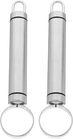 BESTonZON 2 PCS Multipurpose Corer Pitter, Stainless Steel Peach Pitter Fruit Core Remover, Pit Fruit Corer Removing Tool, Kitchen Gadget and Vegetable for Apple Pear Peach