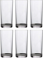 US Acrylic Classic Clear Plastic Reusable Drinking Glasses (Set of 6) 16oz Water Cups | BPA-Free Tumblers, Made in USA | Top-Rack Dishwasher Safe