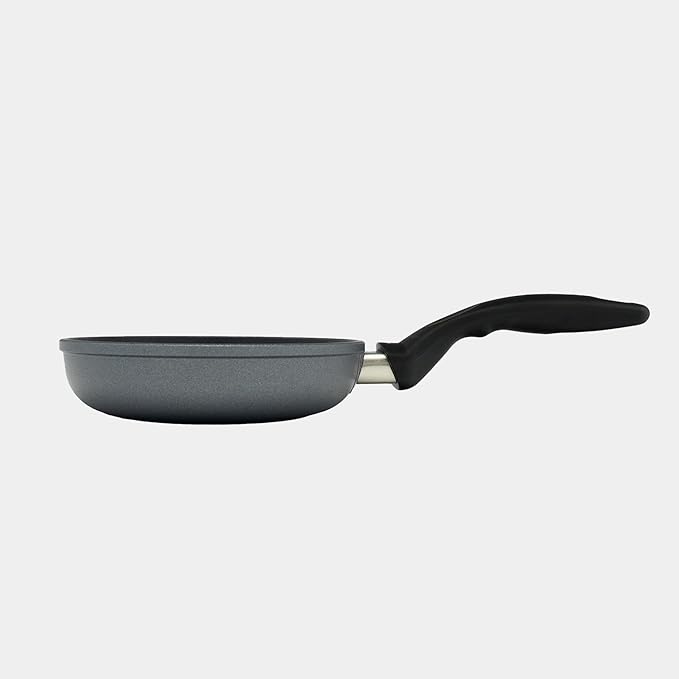 Swiss Diamond 7 Inch Frying Pan Nonstick Diamond Frying Pan, Aluminum Coated Skillet, Dishwasher Safe and Oven Safe Fry Pans with Ergonomic Handle, Grey