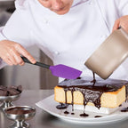 Coukre Silicone Spatula Set of 5,High Temperature Resistant, Food Grade Silicone, Dishwasher Safe, for Baking, Cooking (Purple)