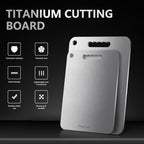 Titanium Cutting Board Ultra-Lightweight,Non-Toxic,Food-Grade Pure Titanium Cutting Boards for Kitchen Dishwasher Safe Double Sided High - End Chopping Board for Meat Vegetable Fruit