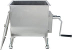 CMI Commercial Tilting Mixer Stainless Steel Manual Meat Mixers with Lid, 35Lb/20L Tilt Tank,(Mixing Maximum 35Lb for Meat),Sausage Mixer Machine Meat Processing Equipment