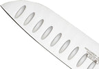 Mercer Culinary Millennia Color Handle Cutlery 7" Santoku Knife (Granton Edge) Purple