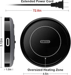 BESTINNKITS Smart Coffee Cup Warmer Set, Auto On/Off Gravity-induction Mug Office Desk Use, Candle Wax Cup Warmer Heating Plate (Up To 131F/55C), 14oz