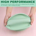 4 Pcs Layer Cake Pans Set, 6 Inch Rainbow Cake Baking Pans,Silicone Cake Molds for Mother's Day Pizza Vegetable Pancake Quiche and Resin Crafts (Square)