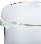 High Borosilicate Glass Measuring Cup-V-Shaped Spout，Glass Measuring Beaker for Kitchen or Restaurant, Easy to Read, 60 ML (2 Oz)-Pack of 2