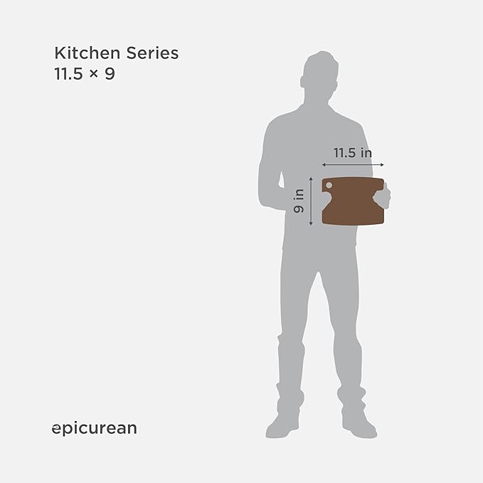 Epicurean Kitchen Series Cutting Board, 11.5-Inch × 9-Inch, Nutmeg