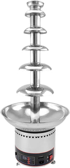 Chocolate Fountain 110V Electric 6-Tiers Digital Chocolate Fountain Melting Machine Heating Fondue Fountain