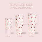 HydroJug Kids - 20 oz Insulated Kids Water Bottle with Flip Straw & Handle | Leak-Proof & Durable | Perfect for School, Sports, Lunch, Travel & Camp, Sweet Cherry