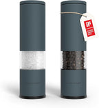 LARS NYSØM Salt and Pepper Grinder Set Manual, Stainless Steel Salt and Pepper Mills with Adjustable Ceramic Grinder I Design Spice Shakers (Stone Blue)