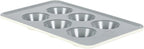 SUR LA TABLE Kitchen Essentials Bake Sale 6 Cup PFOA, PFAS, PTFE Free Nonstick Round Muffin/Cupcake Pan - Linen White