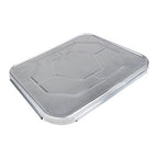 IDL Aluminum Foil Lids for Half-Size Steam Table Pans - 13" x 11" (Pack of 5) - Disposable Covers for Grill Pans - Oven & Freezer Safe - Durable Top