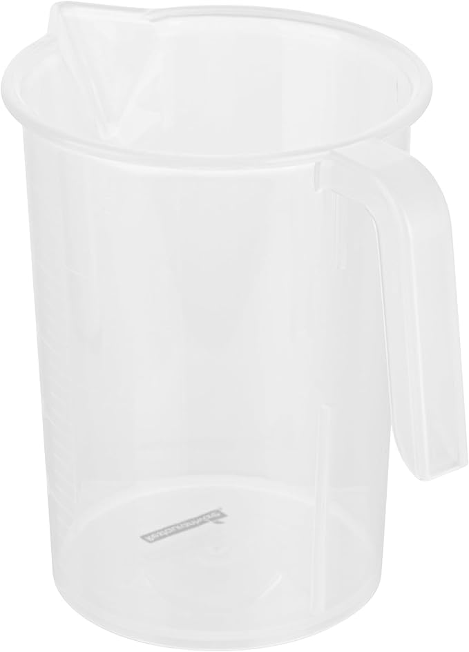 Restaurantware Measuring Cups, 16 Ounce Pack of 10 Conical Spout Baking Measuring Cups, Liquid Scaling Vessel with I-Beam Handle, Embossed Graduations, Clear, Break and Crack Resistant for Baking