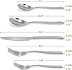 DEACORY Silverware Set Flatware Set Stainless Steel Cutlery Set with Streamlied Handle Mirror Finished Heavy 20 Pieces Home Kitchen Daily Use Wedding Housewarming Gift Dishwasher Safe Service for 4