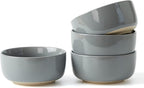 famiware Milkyway Cereal Bowl, Soup Bowls for 4, 25 Ounce Bowls Set for Kitchen, Bowl Set for Cereal Soup Rice Pasta Salad Oatmeal, Dark Gray