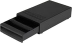 Espresso Knock Box Drawer, Stainless Steel Coffee Grounds Container with Removable Rubber Knock Bar and Non-slip Base, Mini 9.29 x 5.43 x 2.08 inches (Black)