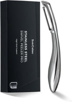 Professional Vegetable Peeler – Premium 304 Stainless Steel Potato Peeler for Kitchen, Ultra Sharp Blade, Ergonomic Non-Slip Handle, Dishwasher Safe, 5-Year Warranty