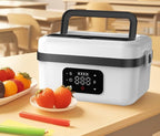 lunch box for Adults, Rechargeable Self-Heating lunch box，lunch warmer portable for work，battery powered heater for camping，1L crockpot lunch warmer，Meal Prep Friendly，bento box set