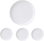 Matte Ceramic Appetizer Plates 6 Inch,Small Mini Dessert Plates Set of 4,Microwave and Oven Safe Snack,Bread,Butter Dessert,Pie,Cake Plates Cat Dishes(6 inch, White)