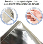 7 Mil - Pint Seal-Top Stand Up Mylar Bags - 100cc Oxygen Absorbers - Heat Seal - Long-Term Food Storage - 100 Pack