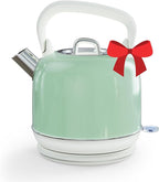 Electric Tea Kettle, 1500W Electric Kettle for Boiling Water, Food Grade Stainless Steel 2L Tea Kettle with Ergonomic Handle, Hot Water Boiler Auto Shut-off, Boil-Dry Protection