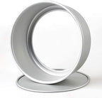 Tosnail 2 Pack 8-Inch Aluminum Round Cake Pan with Removable Bottom