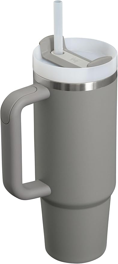 STANLEY Quencher H2.0 Tumbler with Handle and Straw 30 oz | Flowstate 3-Position Lid | Cup Holder Compatible for Travel | Insulated Stainless Steel Cup | BPA-Free | Stone