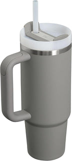 STANLEY Quencher H2.0 Tumbler with Handle and Straw 30 oz | Flowstate 3-Position Lid | Cup Holder Compatible for Travel | Insulated Stainless Steel Cup | BPA-Free | Stone