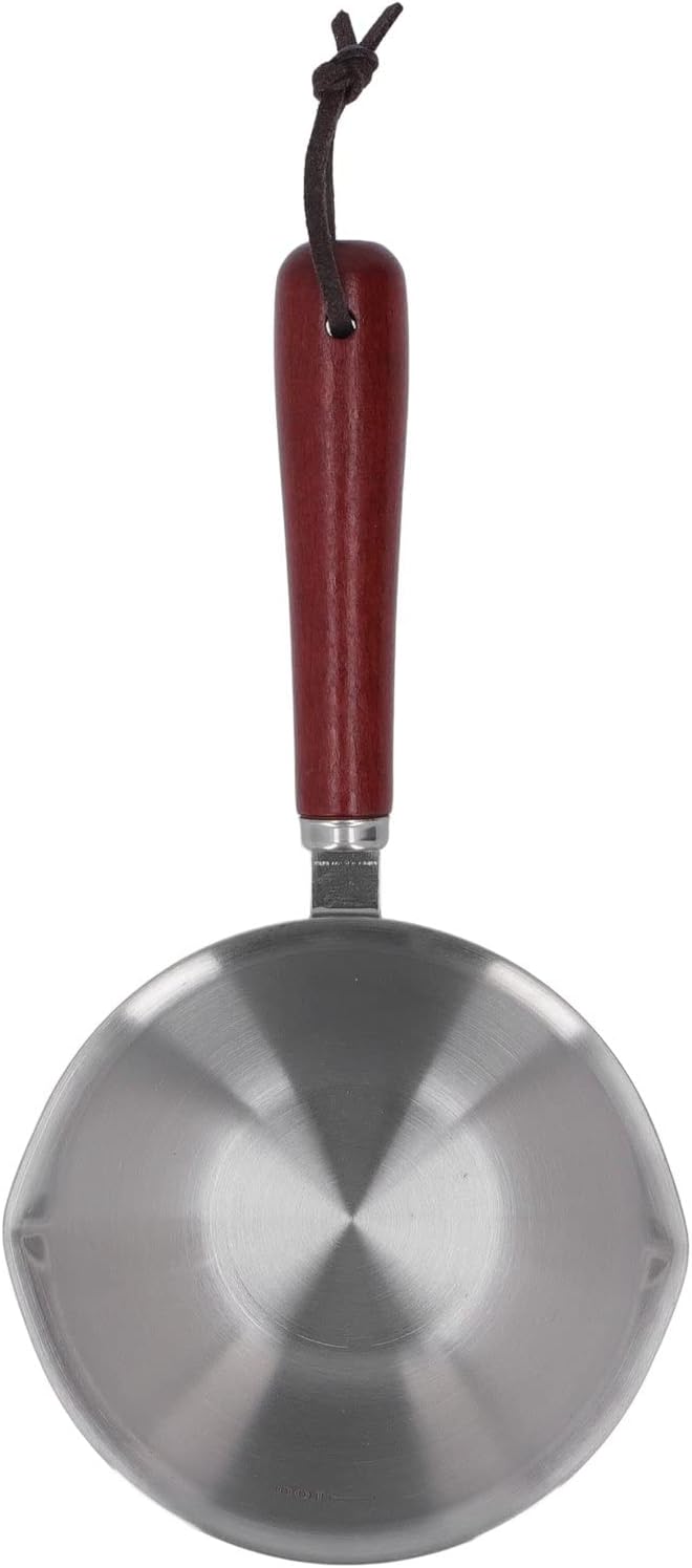 Melting Pot,Nonstick Stainless,Butter Milk Pot, Stainless Steel Butter Warmer Coffee Warmer Milk Pot Steel Milk Coffee Warmer with Dual Pour Spouts Small Saucepan for Syrup