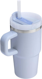 Stanley Quencher H2.0 Tumbler with Handle and Straw 20 oz | Flowstate 3-Position Lid | Cup Holder Compatible for Travel | Insulated Stainless Steel Cup | BPA-Free | Dew Drop