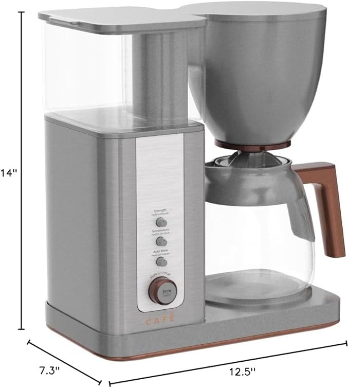 Café Specialty Drip Coffee Maker | 10-Cup Glass Carafe | WiFi Enabled Voice-to-Brew Technology | Smart Home Kitchen Essentials | SCA Certified, Barista-Quality Brew | Stainless Steel