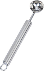 Restaurantware-German Standard 5.9 Inch Melon Ballers, 6 Dishwashable Melon Scoopers - Ergonomic Handle, Creates Smooth Round Balls, Stainless Steel Fruit Scooper, For Watermelon, Cantaloupe