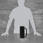 ESPRO P7 French Press Coffee Maker - Double-Walled Stainless Steel Insulated with Micro-Filter, 18 Ounces, Matte Black