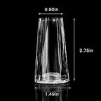 Salt and Pepper Shaker Set Spice Dispenser Refillable Design Cut Crystal Seasoning Shaker Kitchen Decor for Cooking Table,RV,Dinner Party,Camping BBQ (T-03)